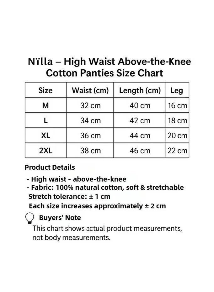 100% Cotton Long Lace Panty Set (6 pieces) - Image 4