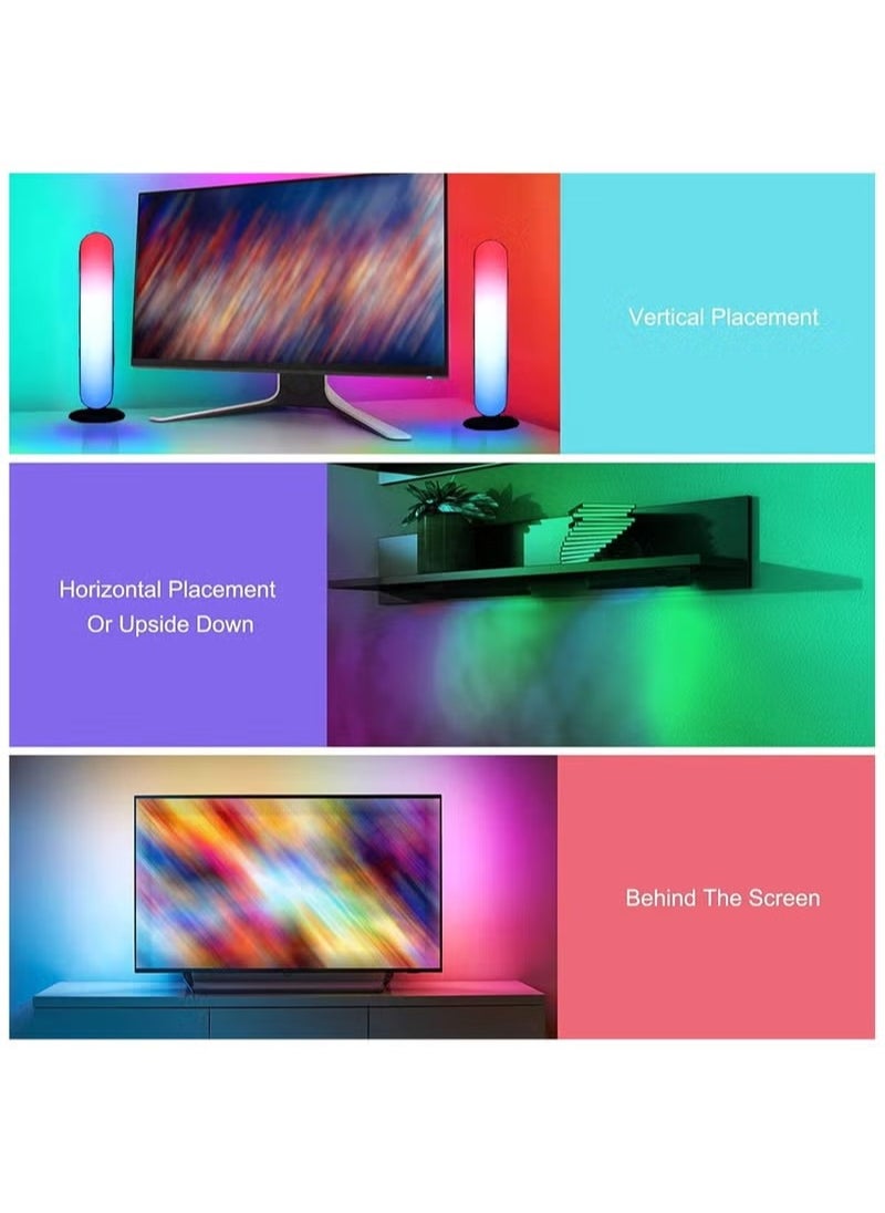 GUDOO Smart LED Light Bars WiFi RGBIC Gaming Light Bars Works With Alexa LED Light Bars with 20 Scene Modes and Music Sync For TV Gaming and Ambient Lighting  - Image 2