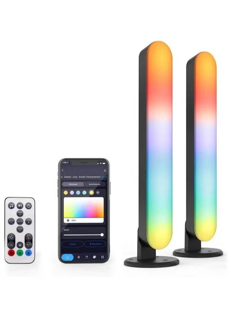GUDOO Smart LED Light Bars WiFi RGBIC Gaming Light Bars Works With Alexa LED Light Bars with 20 Scene Modes and Music Sync For TV Gaming and Ambient Lighting  - Image 1