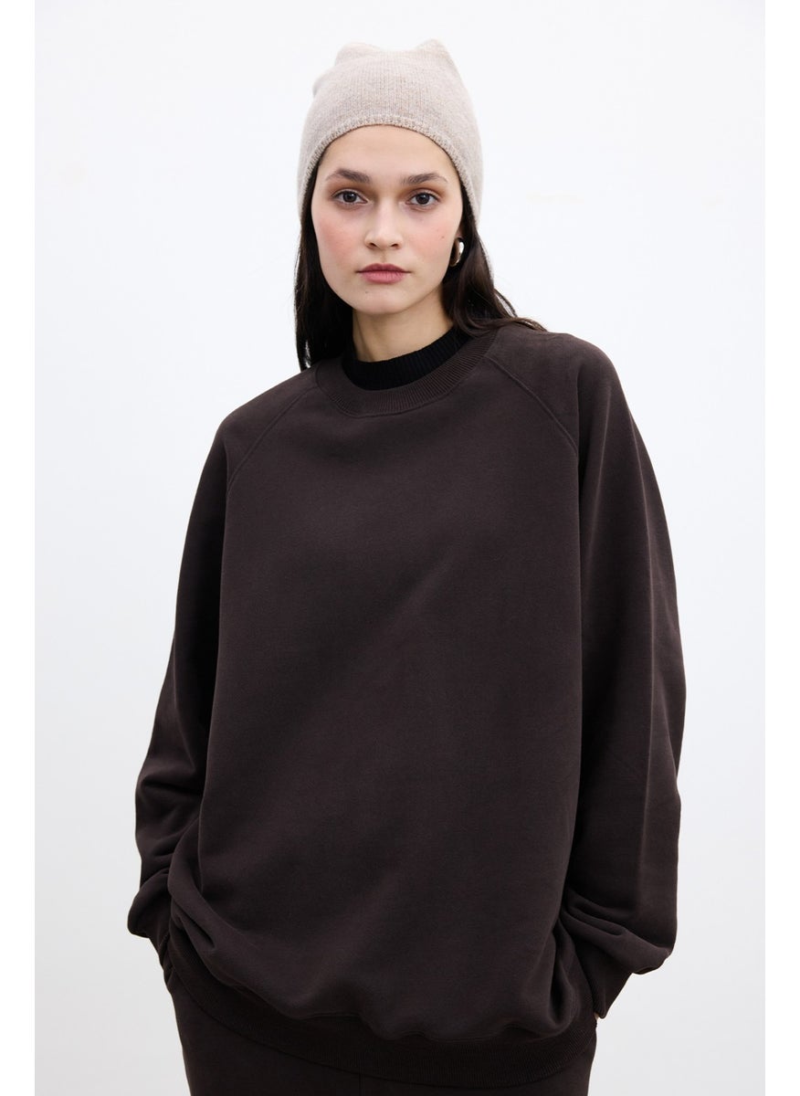 Oversize Basic Sweatshirt Bitter Coffee - pzsku/Z535C5D0F706CE9DDEB70Z/45/_/1741272378/b7e184e0-362a-47d7-9b0b-fdfe153b20da