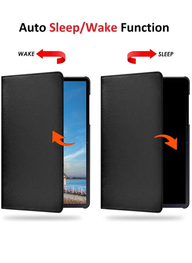 IAF Rotating Case for Samsung Galaxy Tab A7 10.4 (2020/2022) [T500/T505/T507/T509] â€“ [360-Degree Stand] [Auto Sleep/Wake] Folio Leather Smart Tablet Cover (Black) - Image 4