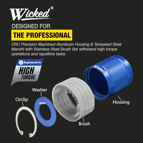 WICKED 3/4’’ Copper Pipe Cleaner, The Original Fully Repairable Extreme Duty, Professional Plumber’s Tool, Industrial Strength Aircraft Grade Aluminum, Tradesmen Quality/Durability - Image 4