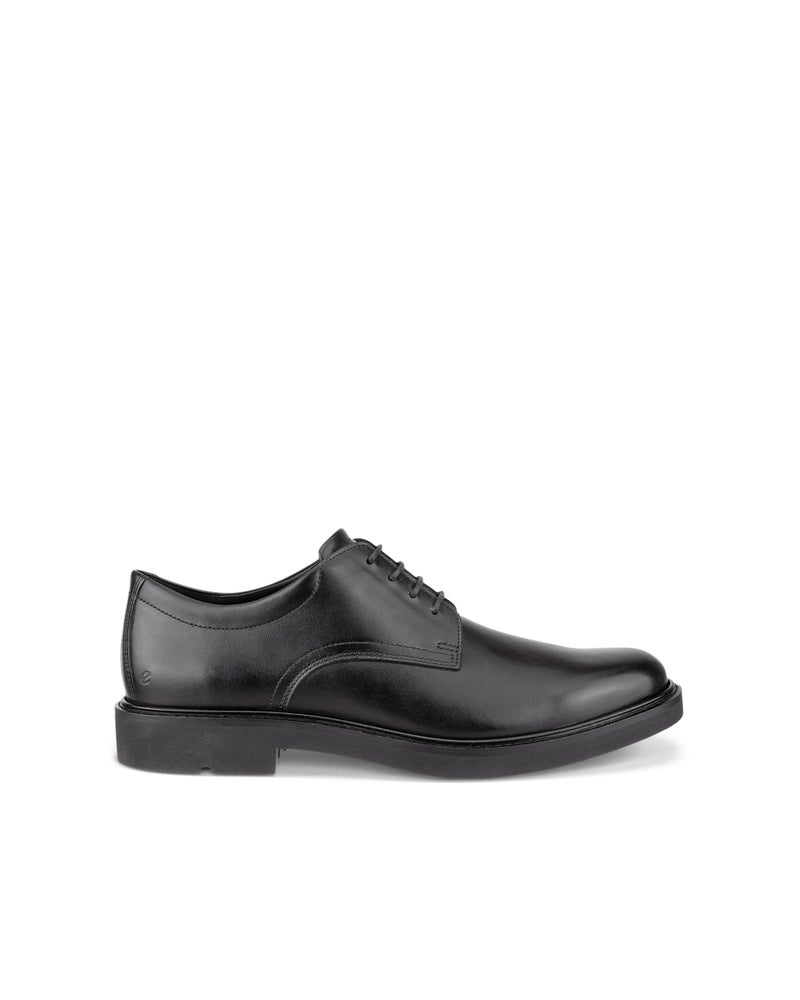 ECCO Men's London Comfort Plain Toe Oxford Tie Dress Shoe, Premium Leathers, Customizable Insole, Flexible and Lightweight Shock Absorbent Outsole, Black, 10-10.5 - Image 2