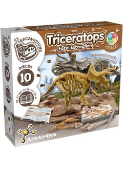 Triceratops Fossil Digging Kit For Kids Excavate And Assemble 10 Dinosaur Fossiles Dinosaur Toys For Boys And Girls Age 6+ Dino Games Dinosaur Gifts For 6+ Year Old Boys And Girls - pzsku/Z535CC6152B8924D6FBF6Z/45/_/1721986959/839350a9-d843-40d9-a4bb-5edfe7df400a