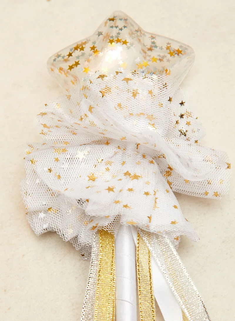 Claires White Wands Star Shakey