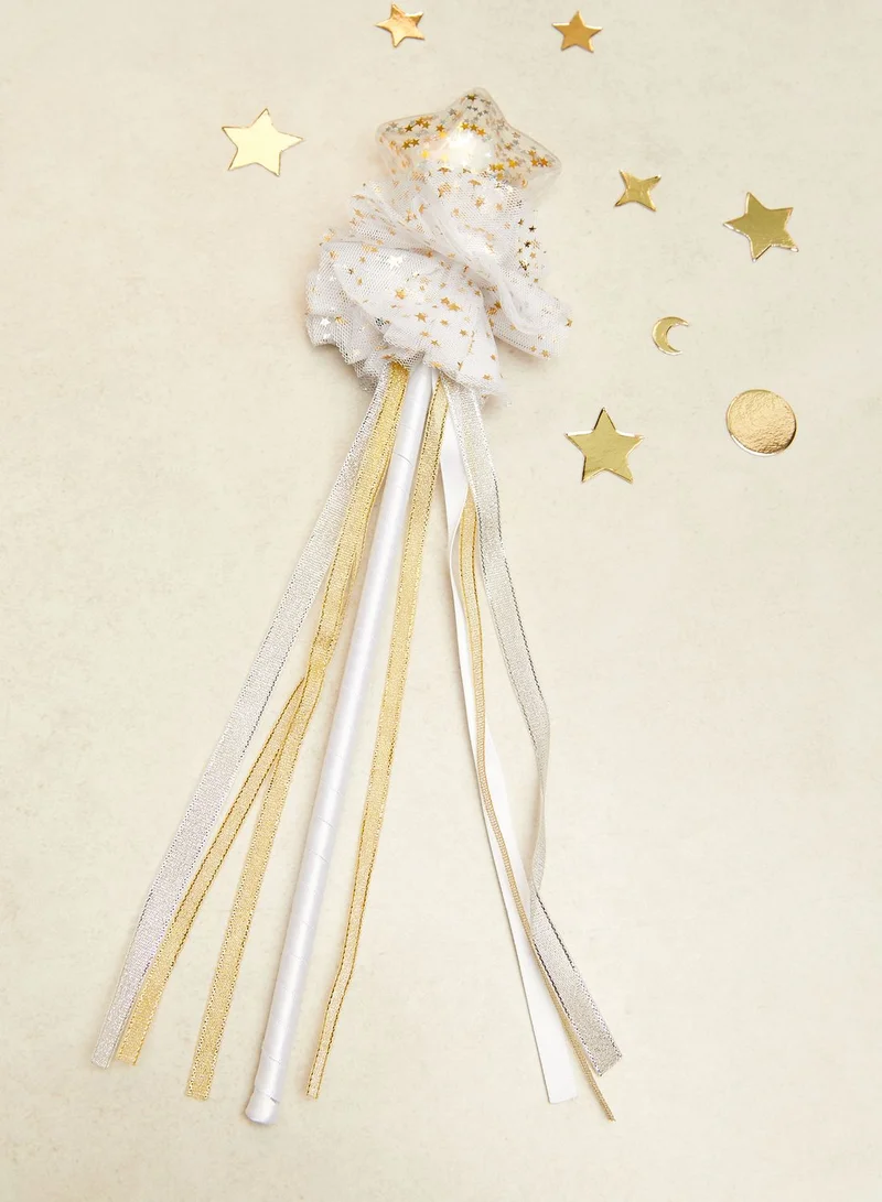 Claires White Wands Star Shakey