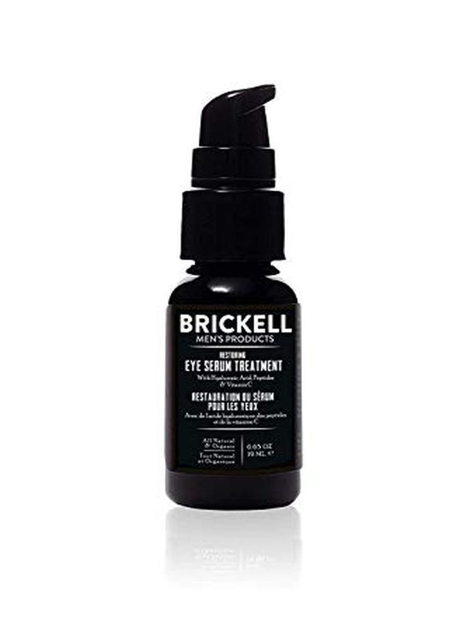 Brickell Men's Products G Eye Serum Treatment For Men, Natural And Organic Eye Gel To Firm Wrinkles, Reduce Dark Circles, And Promote Youthful Skin, 0.65 Ounce, Unscented  - Image 1