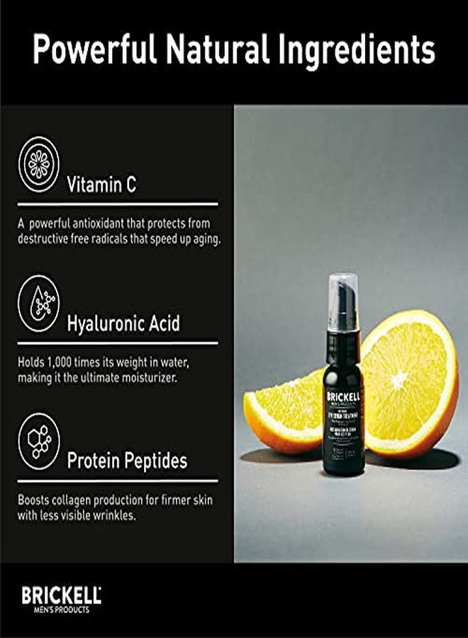Brickell Men's Products G Eye Serum Treatment For Men, Natural And Organic Eye Gel To Firm Wrinkles, Reduce Dark Circles, And Promote Youthful Skin, 0.65 Ounce, Unscented  - Image 3