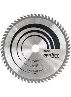 BOSCH Optiline Wood Circular Saw Blade, 184 Mm Diameter, 60 Teeth  - Image 1