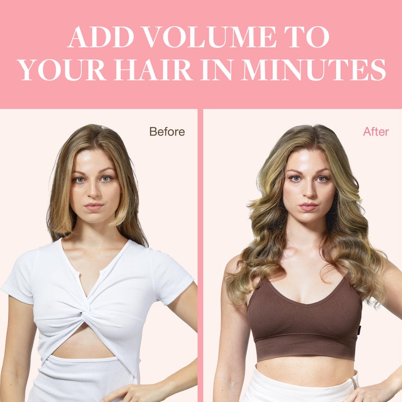 Goo-Goo GOO GOO Clip in Hair Extensions Real Human Hair, Remy Human Hair Extensions Clip ins for Women, Natural Human Hair, 14inch 120g 7Pcs, 3/8/613 Balayage Walnut Brown to Ash Brown and Bleach Blonde - Image 5