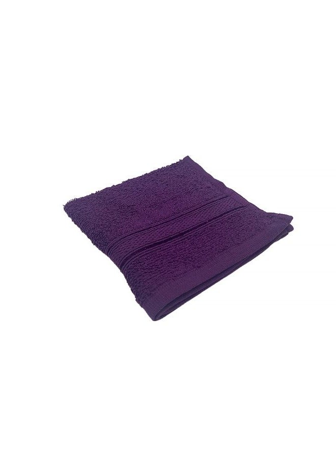 BYFT Daffodil (Purple) Premium Hand Towel (40x60Cm-Set of 1) Cotton, Highly Absorbent and Quick dry, Hotel and Spa Quality Bath linen with Stripe Diamond Dobby-500Gsm - Image 3