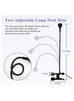 Curing Lamp, 3W USB UV LED Black Light with Desk Clamp Flexible Gooseneck for Apres Gel Nails, Satin Detection, Backlight Fluorescent Paint, Mobile Repair - pzsku/Z535D39C038B3070175BCZ/45/_/1703867202/03fe322b-c6cd-45f9-8a3e-0d6407136c98