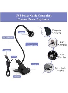 Curing Lamp, 3W USB UV LED Black Light with Desk Clamp Flexible Gooseneck for Apres Gel Nails, Satin Detection, Backlight Fluorescent Paint, Mobile Repair - pzsku/Z535D39C038B3070175BCZ/45/_/1703867203/3cffd25c-983f-4b11-9ead-2a42e58d21a0