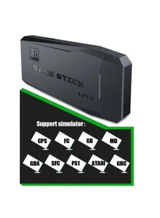4K HD video game console, dual 2.4G wireless controllers, plug-and-play video game stick, built-in 10,000 games, retro handheld game console  - Image 4