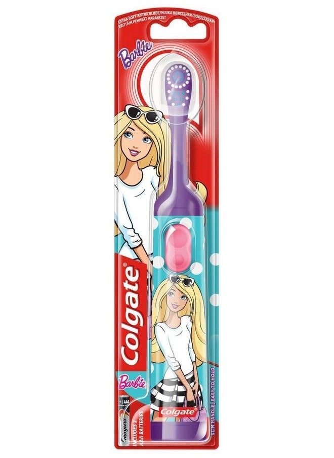 Colgate - Colgate Kids Barbie Extra Soft Electric Battery Powered Toothbrush;Colgate Antivatic Barbie Toothpaste (Strawberry Flavor) ; Colgate Visible White Toothpaste And (Free Usb Led Rs 150) - Image 1