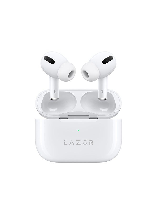 Lazor Sense Earbud with 3 hours playback time Audio EA79  White - Image 1