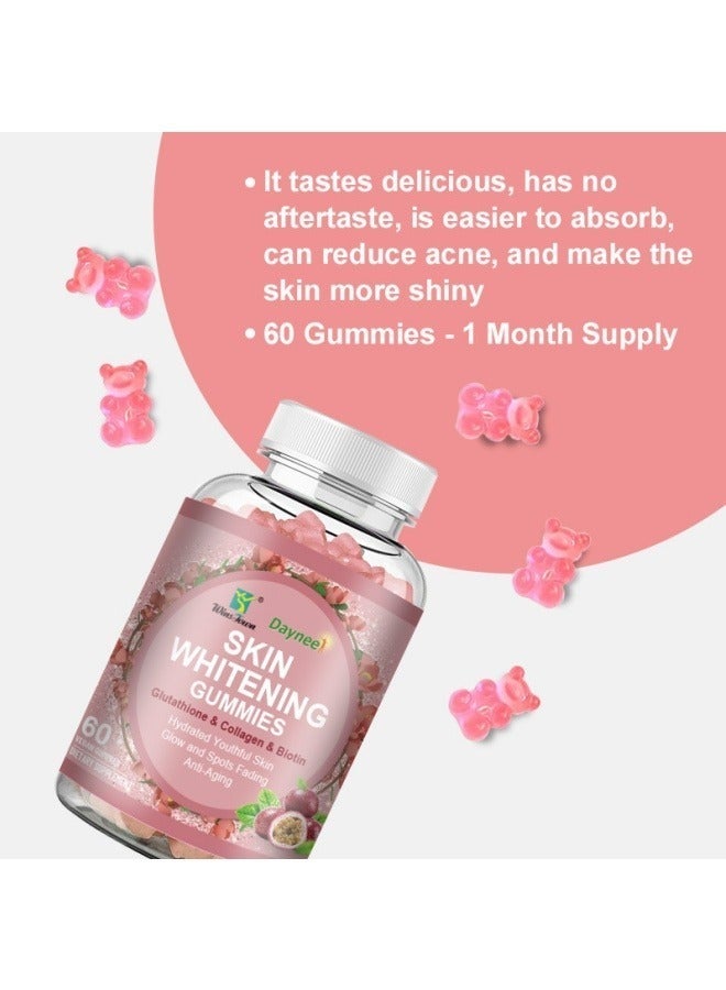 Daynee Skin Glow Gummies – Collagen & Biotin Formula for Radiant, Healthy Skin (60 Gummies) - Image 2