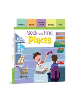 Wonder House Books Seek And Find Places Early Learning Board Books With Tabs 