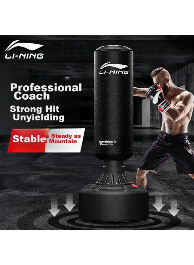 Li-Ning حقيبة ملاكمة لي-نينغ، معدات تدريب الملاكمة، قفازات لياقة بدنية، هدف ملاكمة، حقيبة ملاكمة للأطفال والبالغين، غير قابلة للانزلاق، رياضية، قائمة بذاتها، للاستخدام المنزلي - Image 4