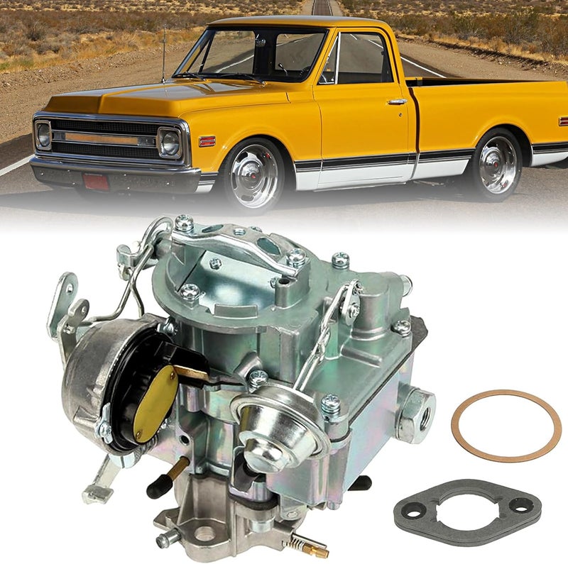 PARTOL 1 Barrel Carburetor Carb for Chevrolet GMC L6 Carburetor for Chevy 292 L6 Engines - 4.1L 250 & 4.8L 292 2007-2016 (Automatic Choke) - Image 1