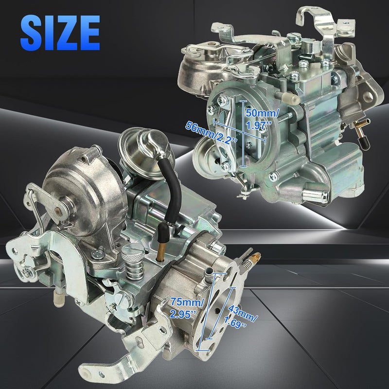 PARTOL 1 Barrel Carburetor Carb for Chevrolet GMC L6 Carburetor for Chevy 292 L6 Engines - 4.1L 250 & 4.8L 292 2007-2016 (Automatic Choke) - Image 5