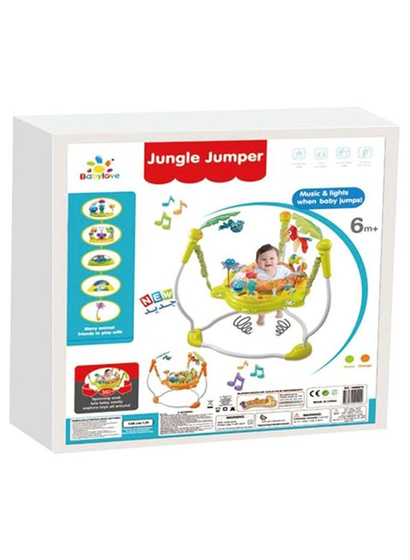 Baby love Happy Jungle Jumper Bouncer With Music And Lights For Baby, 33-1606072 - Image 2