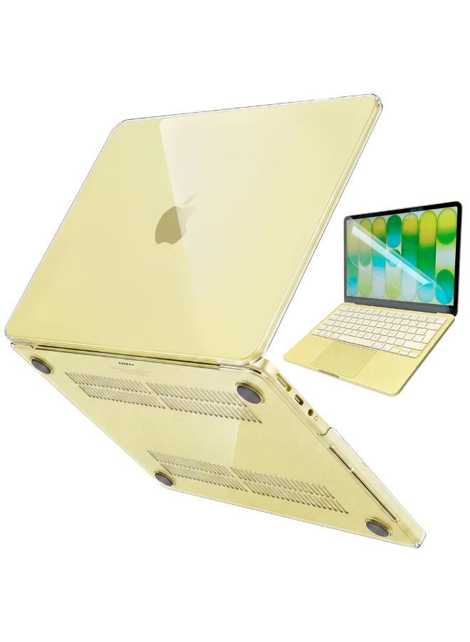 AMROAH for MacBook Neo Case 13 inch 2026 Model A3404 with A18 Pro Chip, Scratch Resistant Protective Hard Shell Case & Keyboard Cover & Screen, Crystal Citrus - Image 1