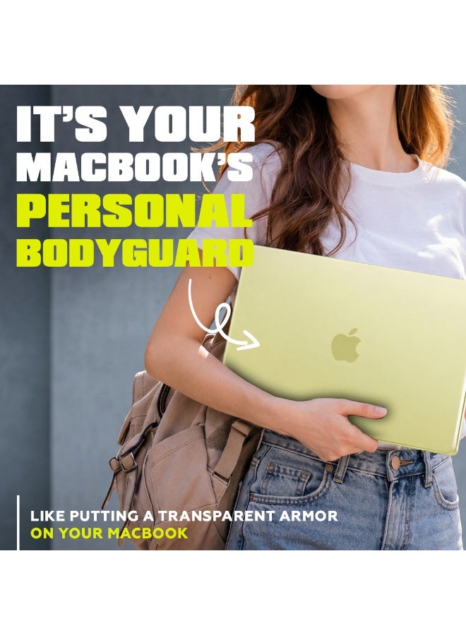 AMROAH for MacBook Neo Case 13 inch 2026 Model A3404 with A18 Pro Chip, Scratch Resistant Protective Hard Shell Case & Keyboard Cover & Screen, Crystal Citrus - Image 5