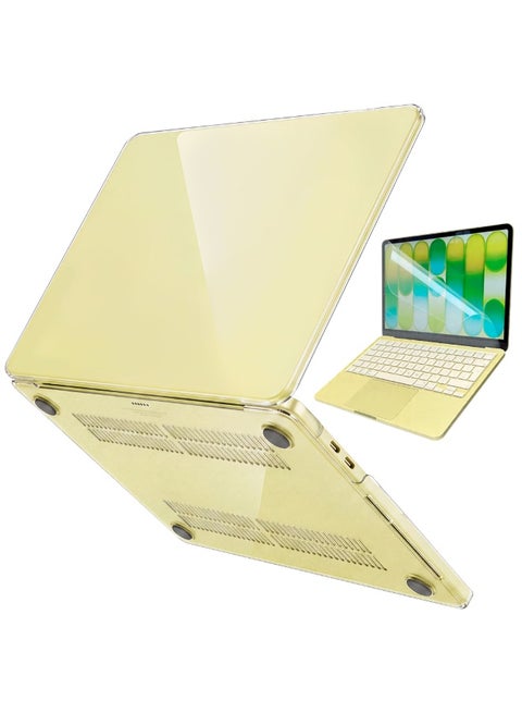 for MacBook Neo Case 13 inch 2026 Model A3204 A3404 with A18 Pro Chip, Scratch Resistant Protective Hard Shell Case & Screen Protector, Crystal Clear