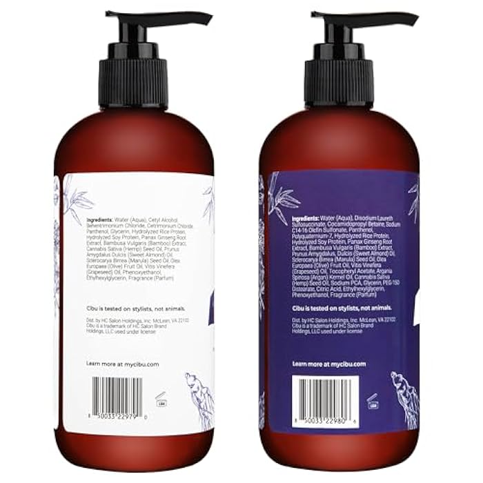 CIBU Volumizing Bundle - Pre-Shampoo Conditioner for Fine Hair Thickening with Ginseng & Sulphate Free Volumizing Shampoo for Women - Moisturizing Fine, Thin, or Normal Hair - 11.03 Ounces - Image 2