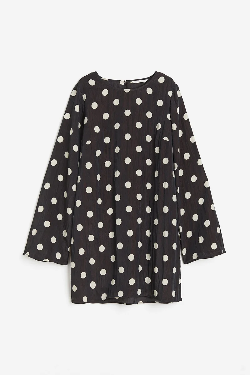 H&M Round Neck Printed Dress