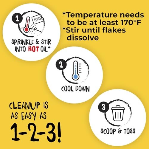 FryAway Cooking Oil Solidifier, Vegetable/Canola Oil Hardener for Easy Disposal, Natural Oils Solidifies, Grease Solidifying Powder, Waste Solution As Seen on Shark Tank, Pan Fry, Up to 8 Cups - Image 2