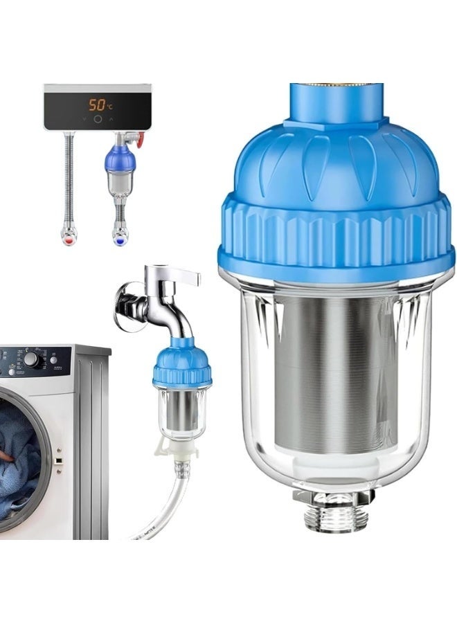 Reusable Sediment Water Filter Spin Down Sediment,Home Pre-Washing Machine with 40µm 316 Stainless Steel Mesh, Removes Sediments for Clean Water, Effortless Cleaning & Durability - Image 1