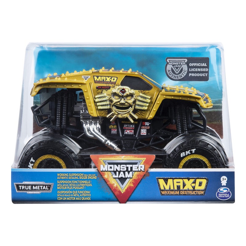 Monster Jam Official Max D Monster Truck DieCast Vehicle 124 Scale - Image 4