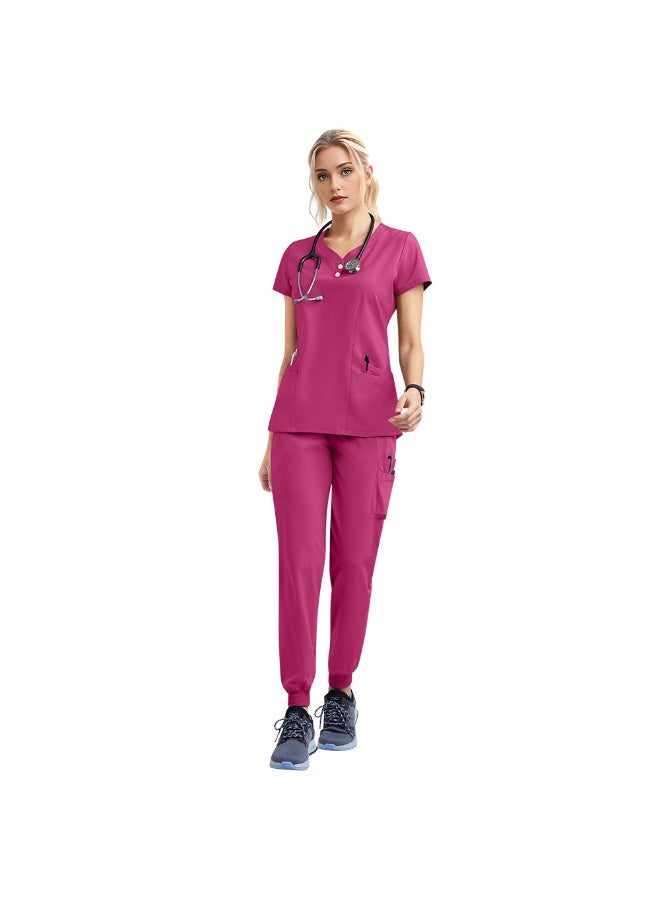 NIBEMINENT Doctor Nurse Scrubs Set Medical Uniforms Women Jogger Set Hospital Accessories Operating Room Surgical Workwear - Image 1
