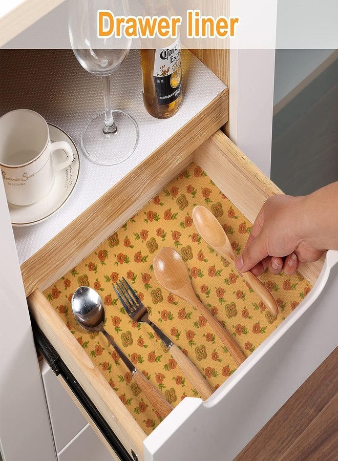 Vocal Store Anti-Slip Kitchen Cabinet Drawer Shelf Mat Liner Sheets Textured Multipurpose 10 Meter Roll, Yellow - MDOJ4-P035-10 - Image 3