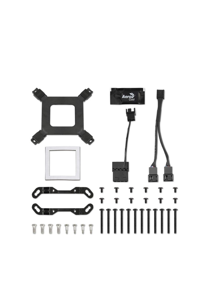 Aerocool Mirage L360, 360MM ARGB LIQUID COOLER, Infinity Mirror RGB design, silent Addressable RGB fans, Pure copper water block with micro channel design