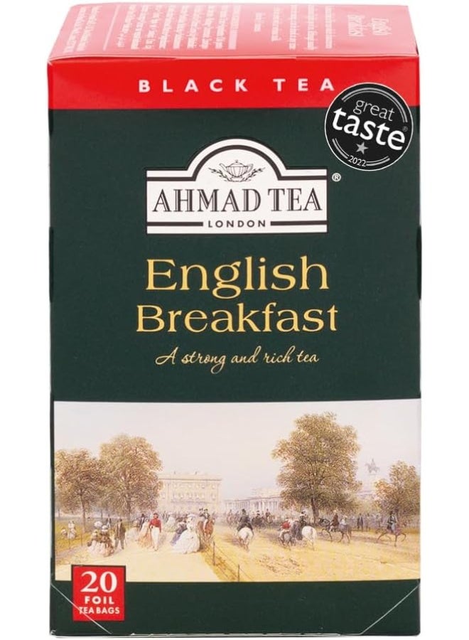 أحمد تي شاي الفطار الانجليزي من احمد تي، 20 كيس شاي
