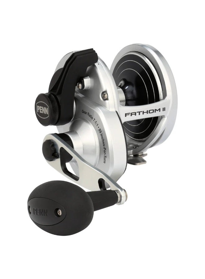 PENN Fathom™ II Lever Drag 2-Speed Conventional Reel – Silver - Image 5