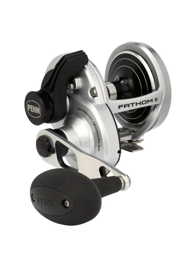 PENN Fathom™ II Lever Drag 2-Speed Conventional Reel – Silver - Image 4