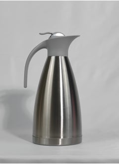 HTH 2L Stainless Steel Hot and Cold Thermos Serving Jug Double Wall Airtight Sealed Vacuum Flask Coffee Carafe Heat Retention Thermal Insulated Thermos for Coffee Tea Hot Water  - Image 1