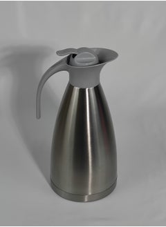 HTH 2L Stainless Steel Hot and Cold Thermos Serving Jug Double Wall Airtight Sealed Vacuum Flask Coffee Carafe Heat Retention Thermal Insulated Thermos for Coffee Tea Hot Water  - Image 2