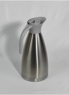 HTH 2L Stainless Steel Hot and Cold Thermos Serving Jug Double Wall Airtight Sealed Vacuum Flask Coffee Carafe Heat Retention Thermal Insulated Thermos for Coffee Tea Hot Water  - Image 5