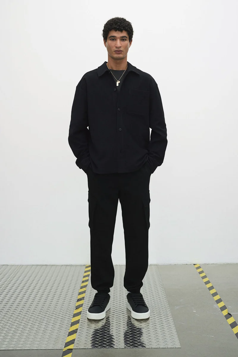 H&M Loose Fit Brushed overshirt