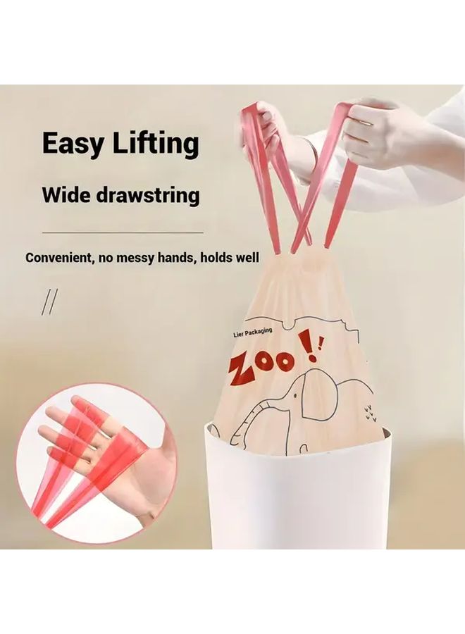 30pcs Cartoon Elephant Drawstring Garbage Bags Thick Large For Home Kitchen Bathroom - Image 5