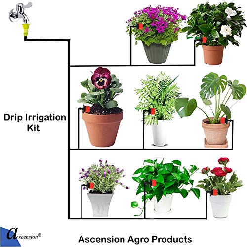 Ascension ® Agro Drip Irrigation Home Garden Watering Plants Drip kits for 25 Plants ISI Certified - Image 5