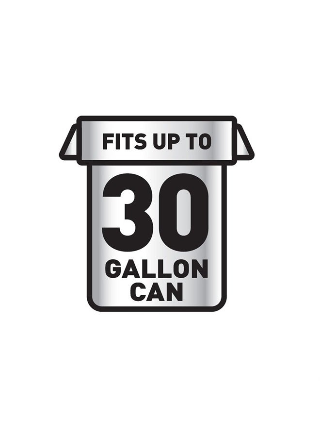 Glad Trash Bags, Large Drawstring Garbage Bags‚ ForceFlexPlus 30 Gallon Black Trash Bag - 25 Count Each (Pack of 6)  - Image 4