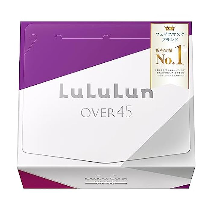 Lululun 32EA Anti Aging Face Mask for Women & Men, Daily Face Masks Skincare with Iris Root, Marine Extracts, Protein & Squalene, Facial Mask & Sheet Mask from Japanese Skincare Over45 CLEAR - Image 1