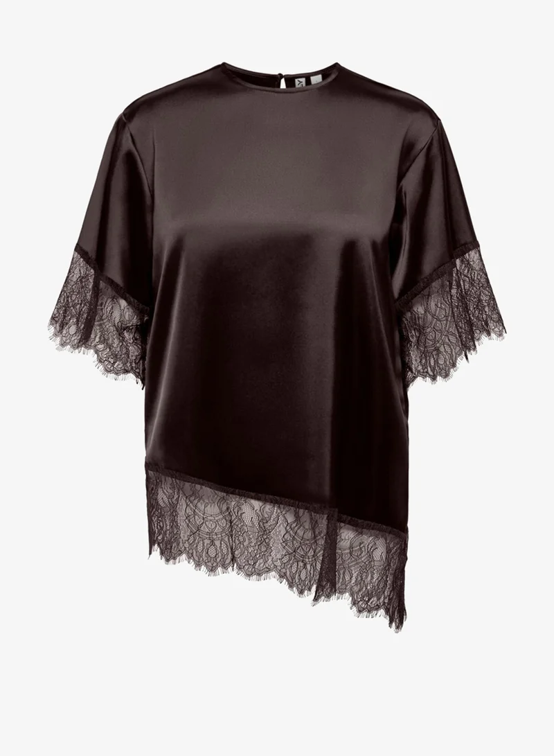 Only Onlindona Satin Lace Woven Top