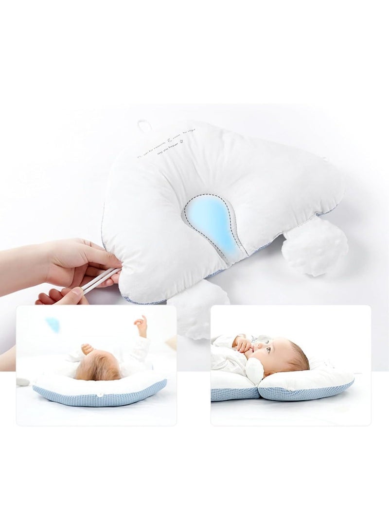 Pink Baby Head Shaping Pillow Newborn Soothing Hug Pillow Ergonomic Baby Sleep Pillow Breathable Support Cushion for Infant Head Protection and Comfortable Sleep - Image 5